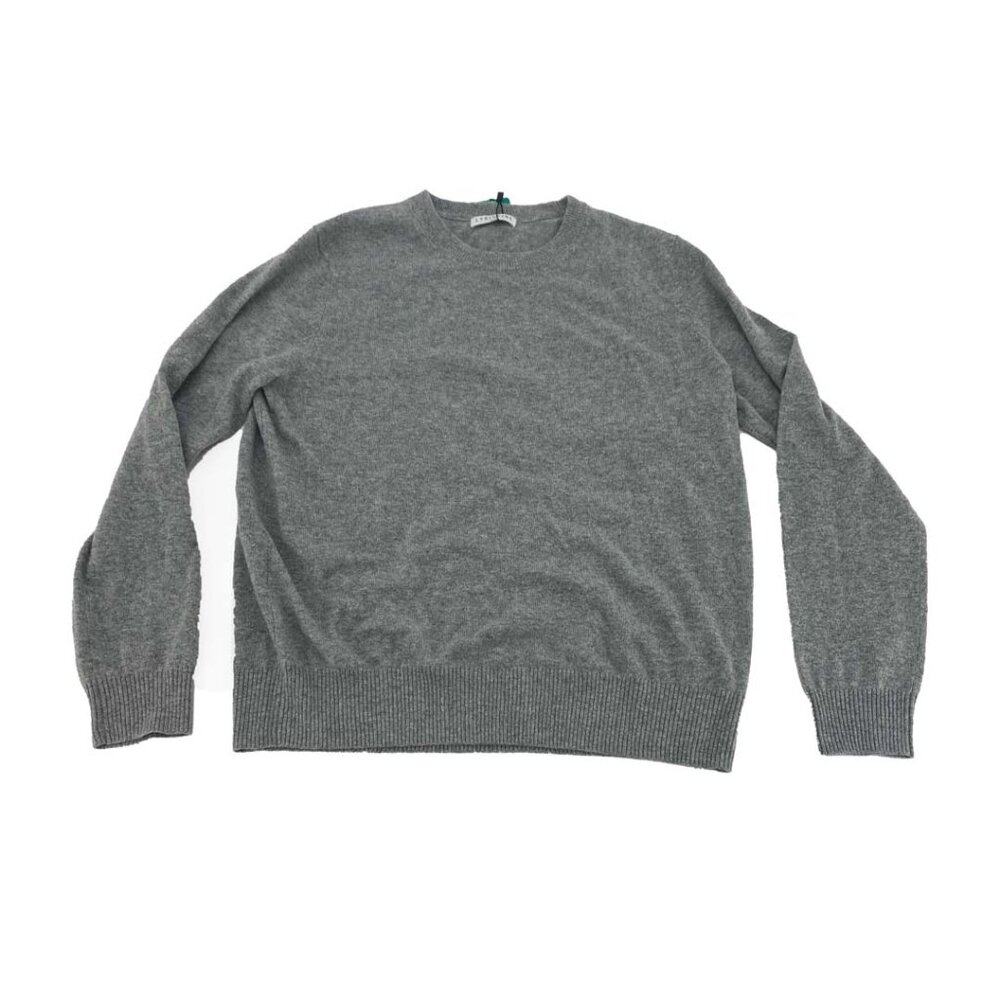 Lydia Vine Cashmere Crewneck Sweater | Grey | Size XLarge **NEW